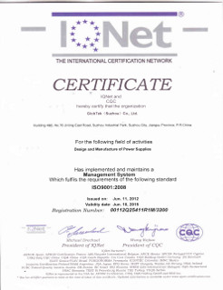 IQNET approval documents